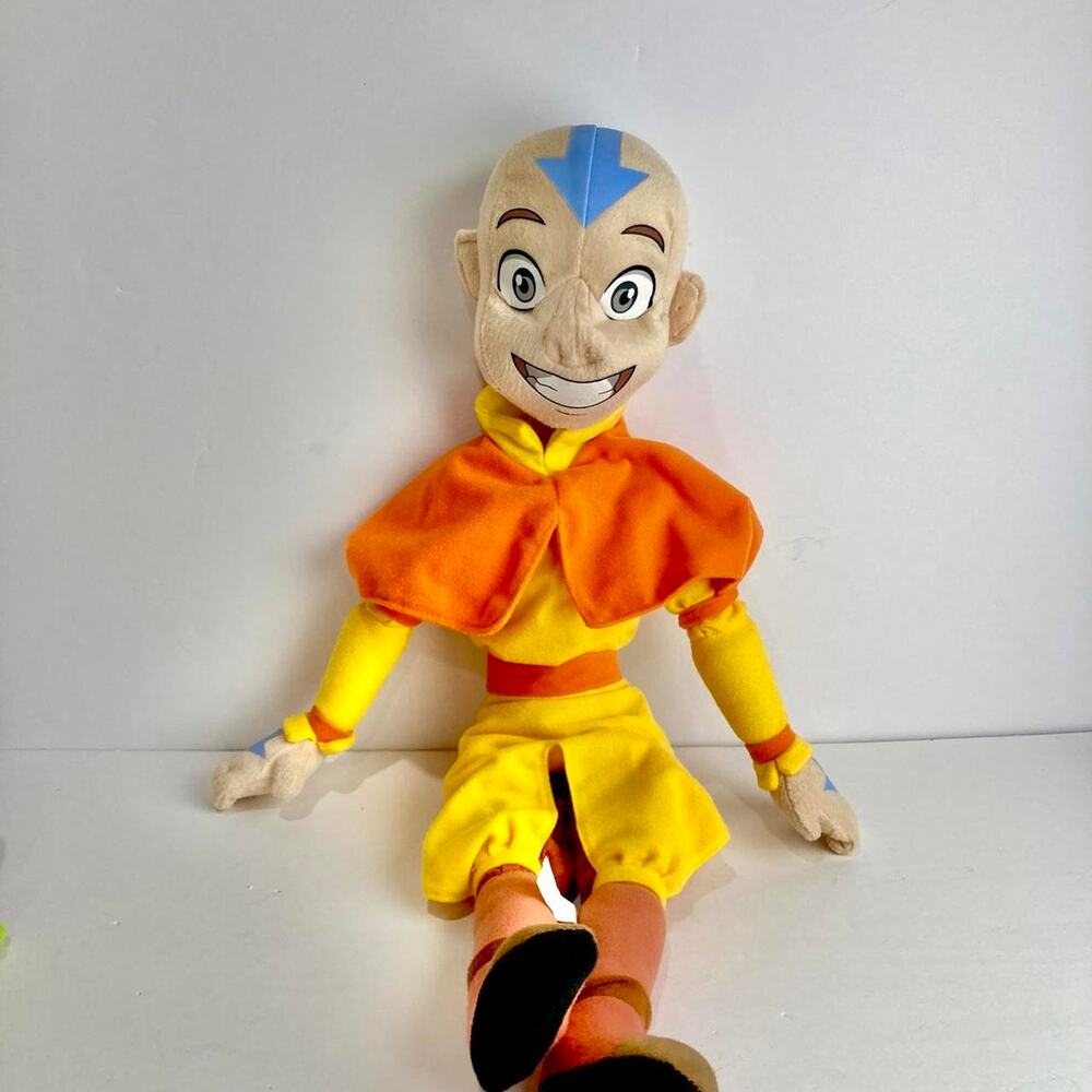 Nickelodeon Avatar Last Airbender Aang Plush Large Stuffed animal Nanco 2006